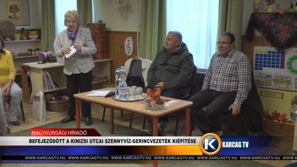 BEFEJEZŐDÖTT A KINIZSI UTCAI SZENNYVÍZ- GERINCVEZETÉK KIÉPÍTÉSE