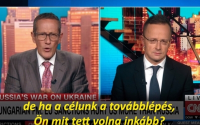 Szijjártó Péter a CNN riporterének: A szankciók károsabbak Európának, mint Oroszországnak