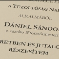 DÍCSÉRETBEN RÉSZESÜLT DÁNIEL SÁNDOR