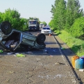 Két autó ütközött Tiszaföldvárnál