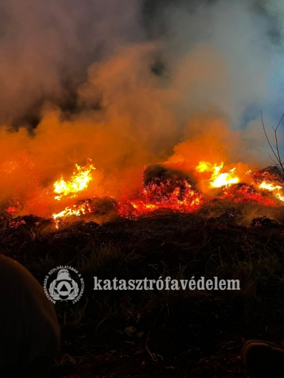 Nyolcvan bála égett Csataszögnél