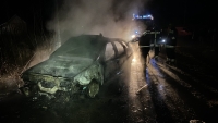 Kiégett egy gépkocsi Tiszabőn