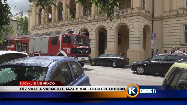 TŰZ VOLT A VÁRMEGYEHÁZA PINCÉJÉBEN SZOLNOKON