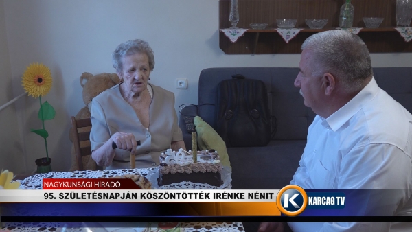 95. SZÜLETÉSNAPJÁN KÖSZÖNTÖTTÉK IRÉNKE NÉNIT